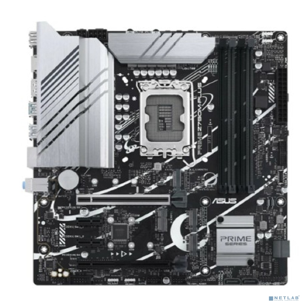 ASUS PRIME Z790M-PLUS (Socket 1700, mATX, 4xDDR5(192GB), DP/HDMI, 1xPCIe 5.0x16/1xPCIe 4.0x16/2xPCIe 4.0, 1xLAN, 4xSATA 6Gb/s, 3xM.2, 1xM.2 E key, 1xType-C, 5xUSB 3.2, 2xUSB 2.0)