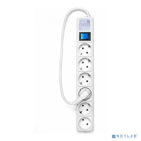 PowerCube Удлинитель на пласт.катушкуе (PC20201) 30м, 1 розетка б/з, 10А