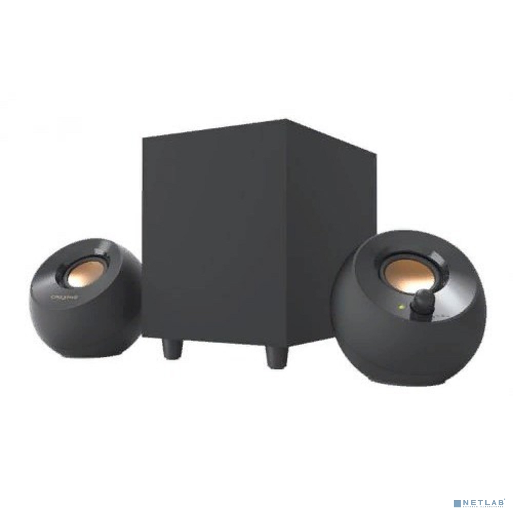 Колонки CREATIVE PEBBLE PLUS, 2.1, черный