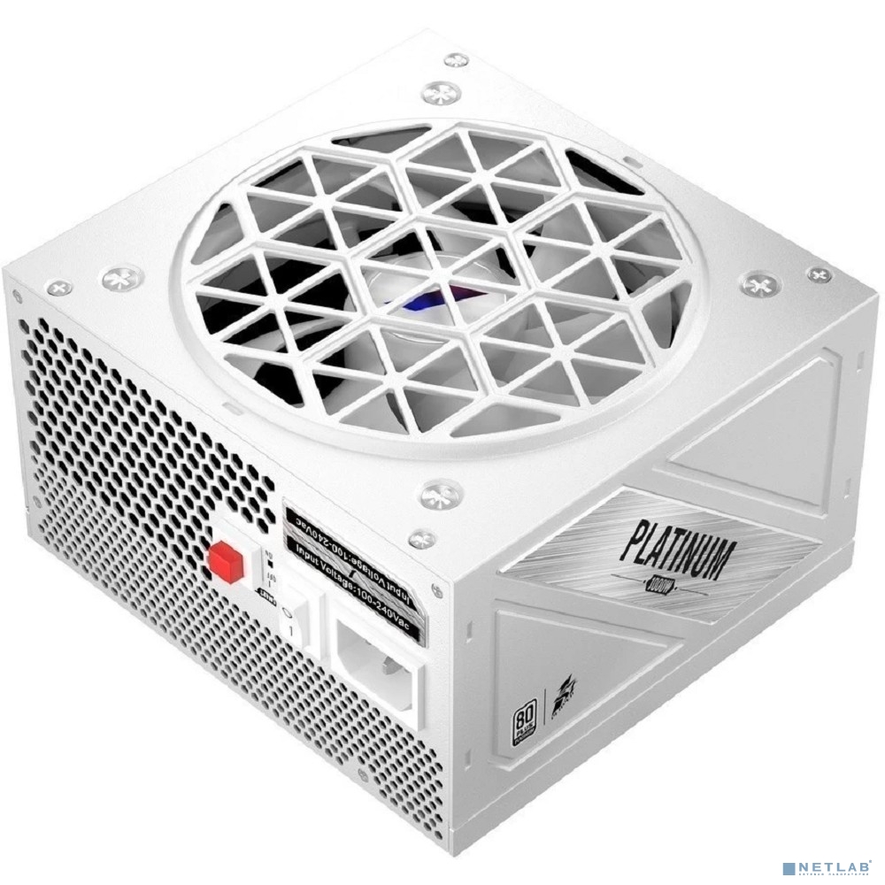 1STPLAYER NGDP Platinum 1000W White / ATX3.0, APFC, 80 PLUS Platinum, SR + LLC + DC-DC, 120mm fan, full modular / HA-1000BA3-WH