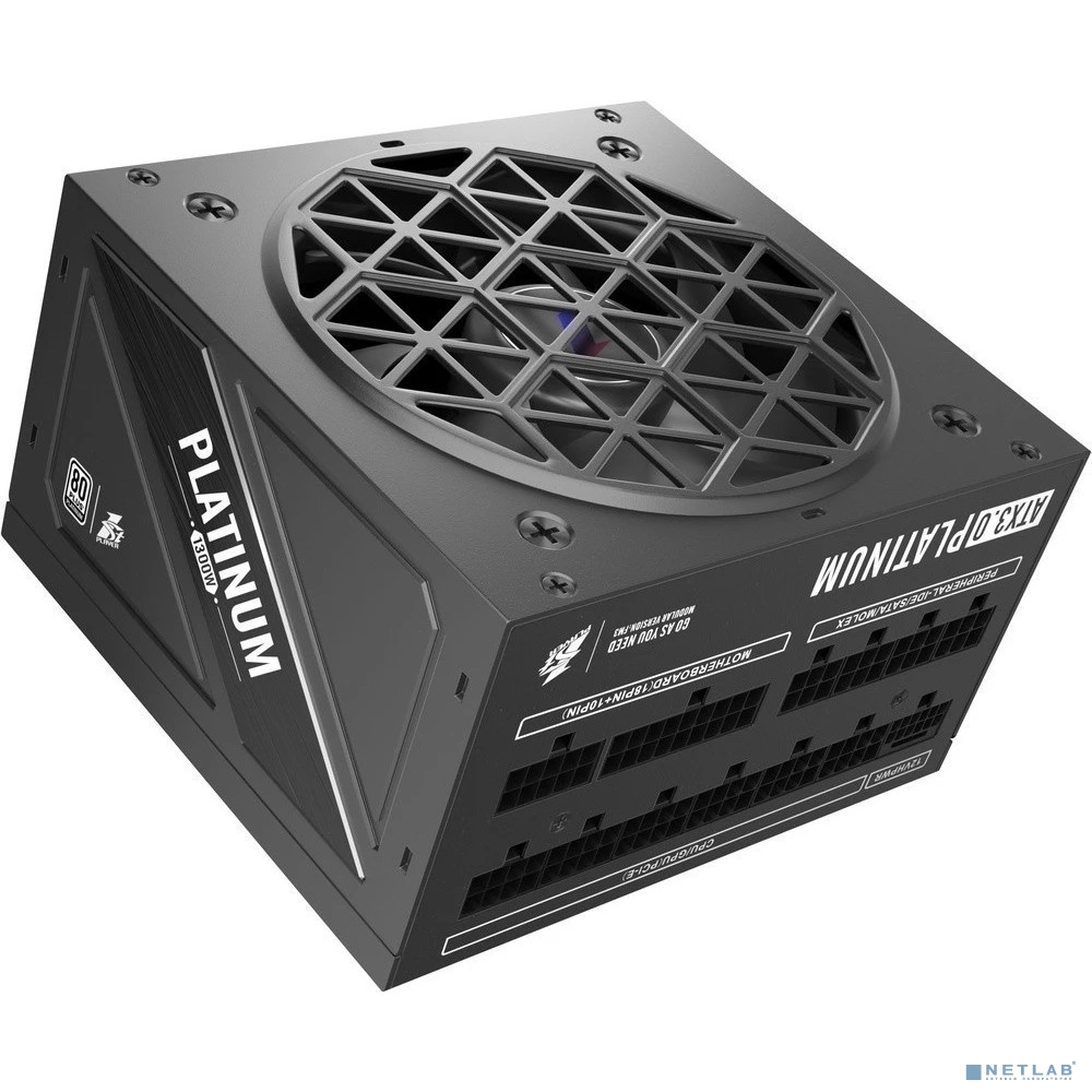 1STPLAYER NGDP Platinum 1300W Black / ATX3.0, APFC, 80 PLUS Platinum, SR + LLC + DC-DC, 120mm fan, full modular / HA-1300BA3-BK