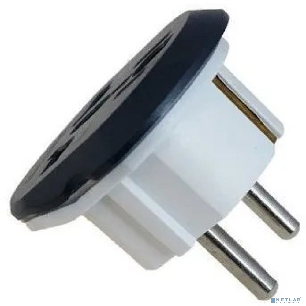 Адаптер-переходник 11626/20 (1 розетка) темно-серый (1860968)