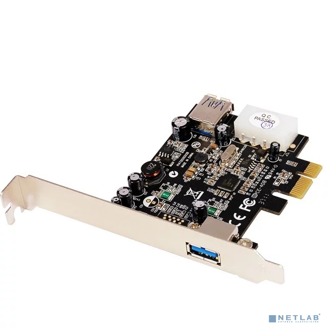 Controller ST-Lab, PCI-E x1, U- 720, 1 ext (USB3.0) + 1 int (USB3.0), +LP bracket, Ret