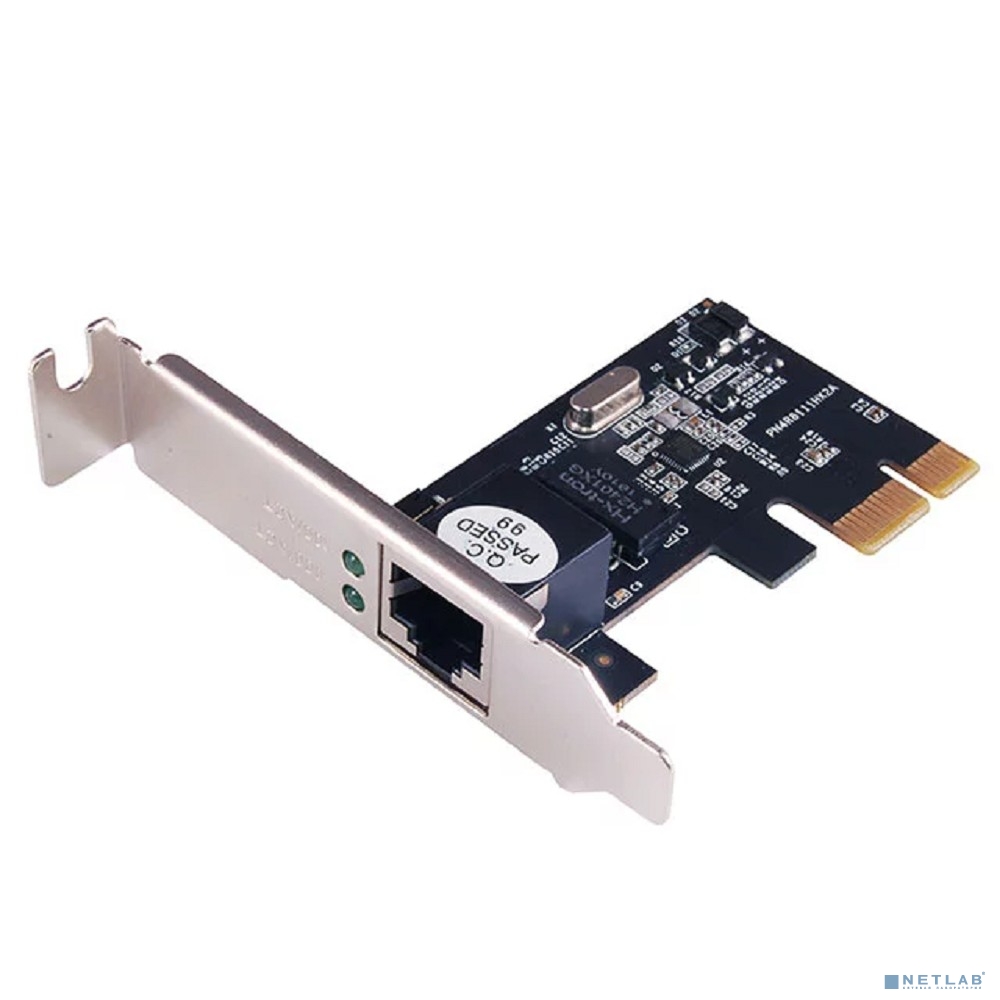 Network adapter ST-Lab, PCI-E x1, N-314 (Realtek, 10/100/1000, RJ-45), Ret