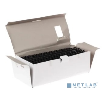 Пружины для переплета пластиковые Lamirel, 14 мм. Цвет: черный, 100 шт в упаковке.