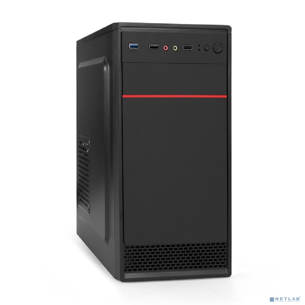 Exegate EX295158RUS Корпус Minitower ExeGate MA-401-XP500 (mATX, БП XP500 с вент. 12см, 2*USB+1*USB3.0, аудио, черный)  