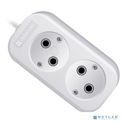 Defender Удлинитель B220 10 А, 2 м , без заземления