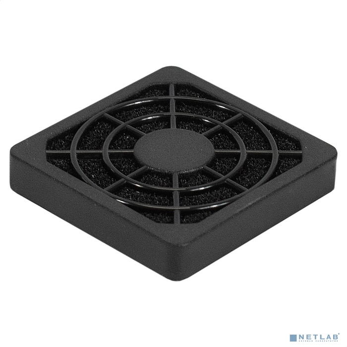 Exegate EX295250RUS Решетка для вентилятора с фильтром 40х40 ExeGate EG-040PSFB (40x40 мм, пластиковая, квадратная, с пылевым фильтром, черная)