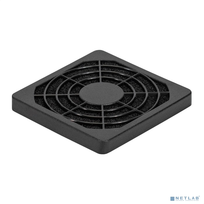 Exegate EX295252RUS Решетка для вентилятора с фильтром 60х60 ExeGate EG-060PSFB (60x60 мм, пластиковая, квадратная, с пылевым фильтром, черная)