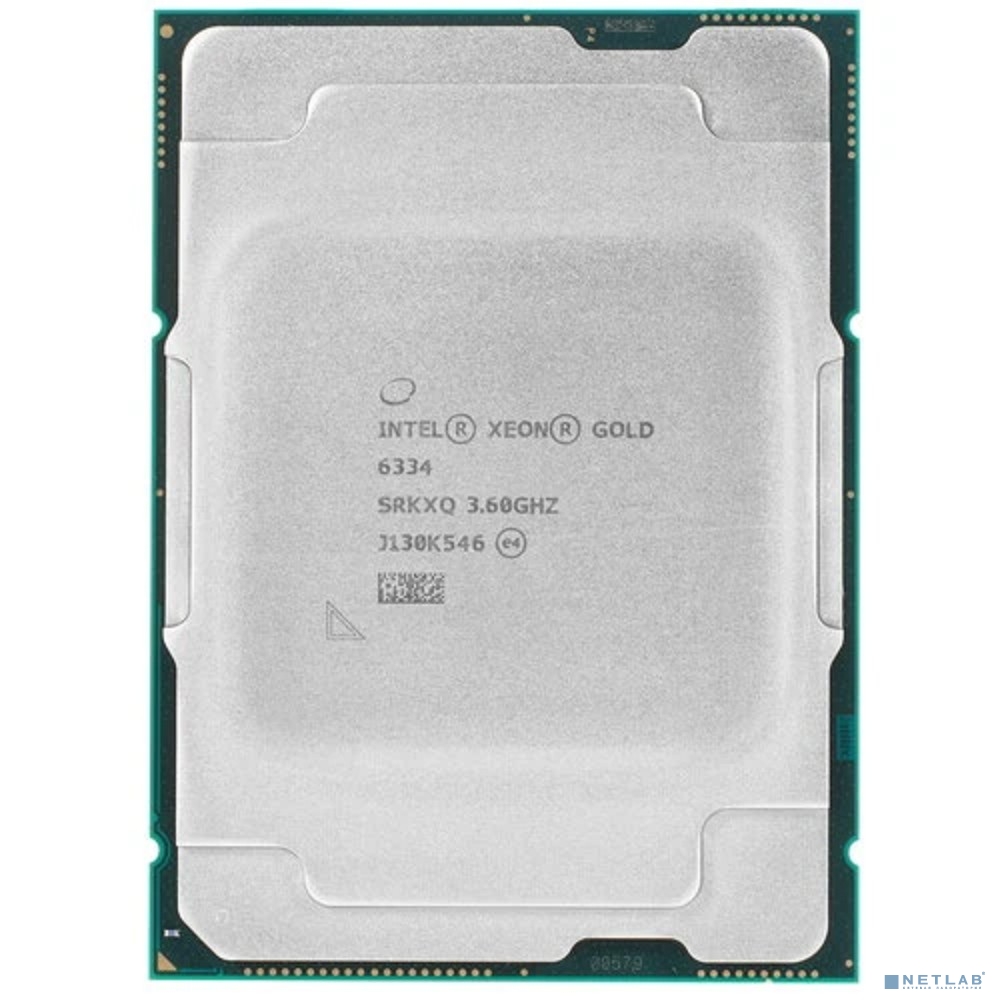 CPU Intel Xeon Gold 6334 (Ice Lake,LGA4189, 8C/16T, 3.6/3.7GHz, 18MB, 165W) OEM