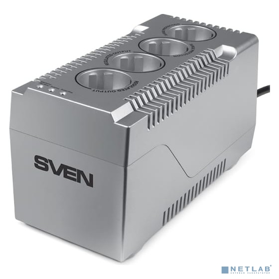 Стабилизатор VR-F1000 (?320Вт, Вх.184-285V,4 ? CEE7/4 (2*AVR, 2*сетевой фильтр) серебро