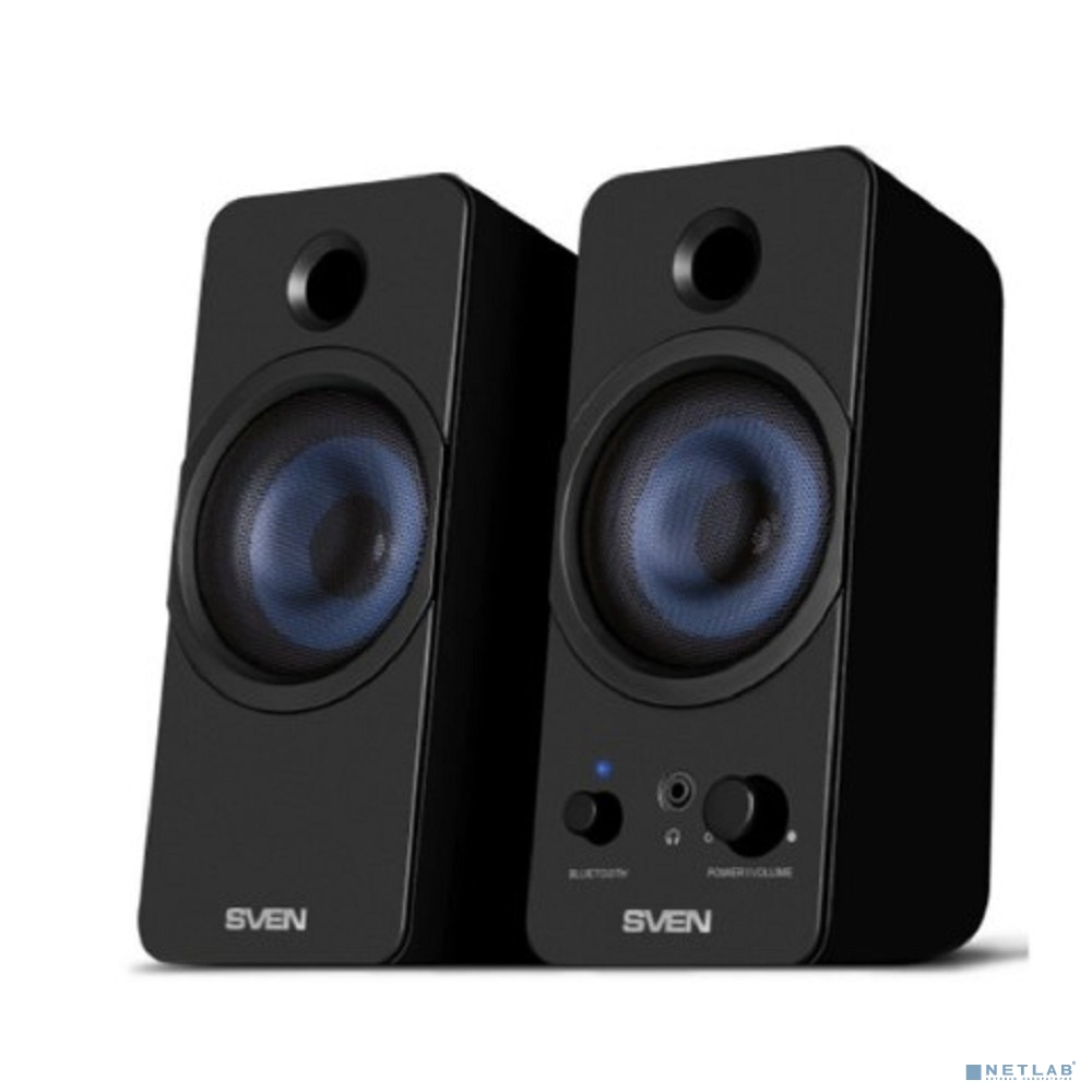 АС SVEN 431, чёрный, USB, акустическая система 2.0, мощность 2x3 Вт(RMS), Bluetooth