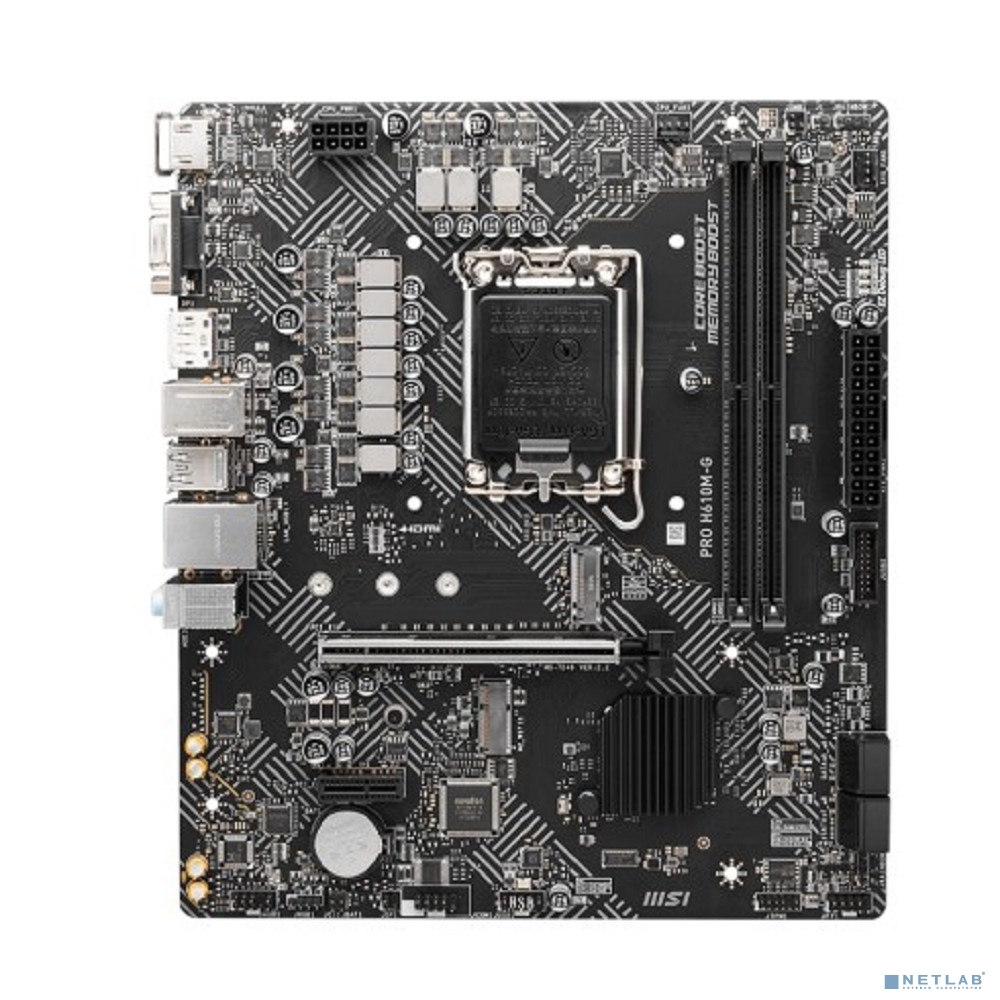 MSI PRO H610M-G, LGA 1700, Intel H610, mATX, Ret